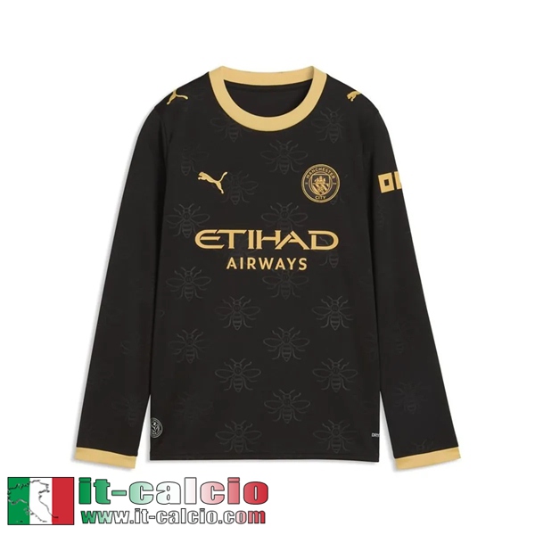 Maglie Calcio Manchester City Seconda Uomo Maniche Lunghe 26 27