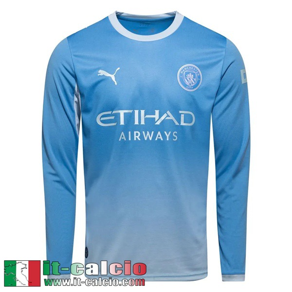 Maglie Calcio Manchester City Prima Uomo Maniche Lunghe 26 27