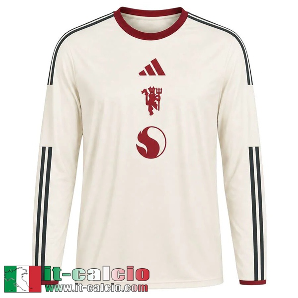 Maglie Calcio Manchester United Terza Uomo Maniche Lunghe 26 27