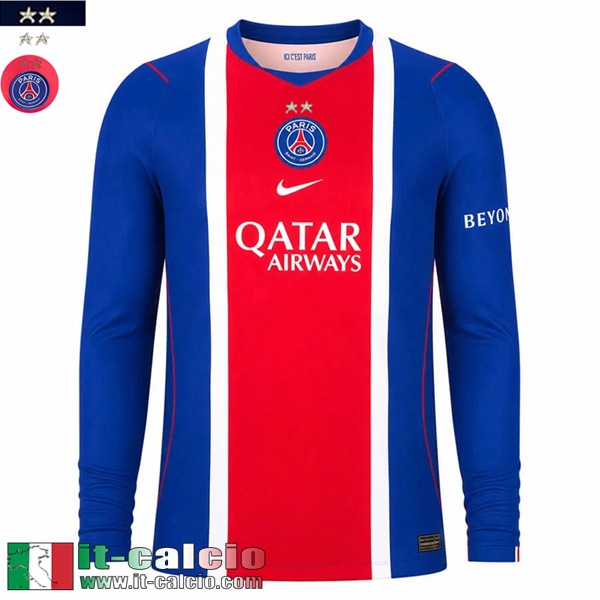 Maglie Calcio PSG Prima Uomo Maniche Lunghe 26 27