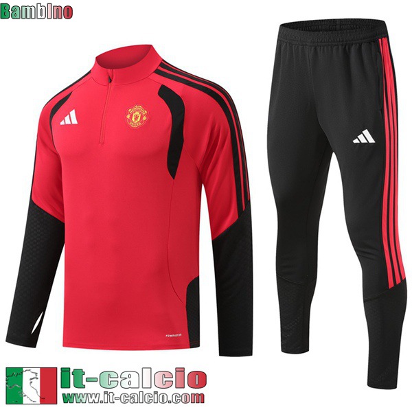 KIT: Tute Calcio Manchester United Bambini 26 27 H1134