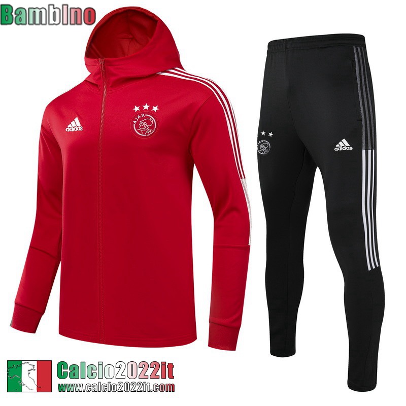 AJAX Full-Zip Giacca rosso Bambini 2021 2022 TK225