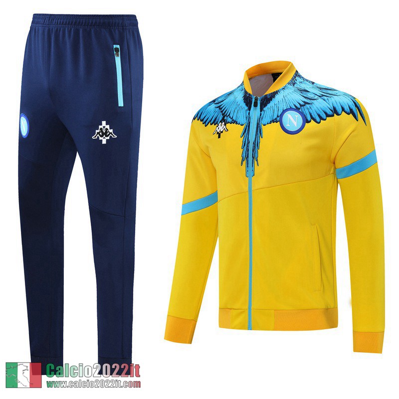 SSC Napoli Full-Zip Giacca giallo 2021 2022 JK54