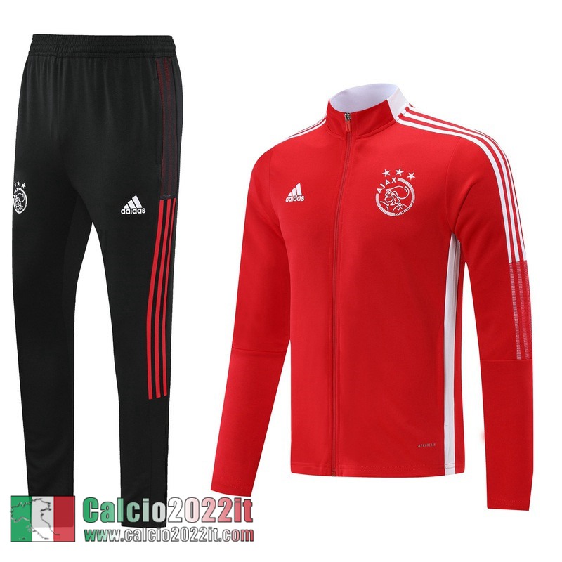 rosso AFC AJAX Full-Zip Giacca Uomo JK140 2021 2022