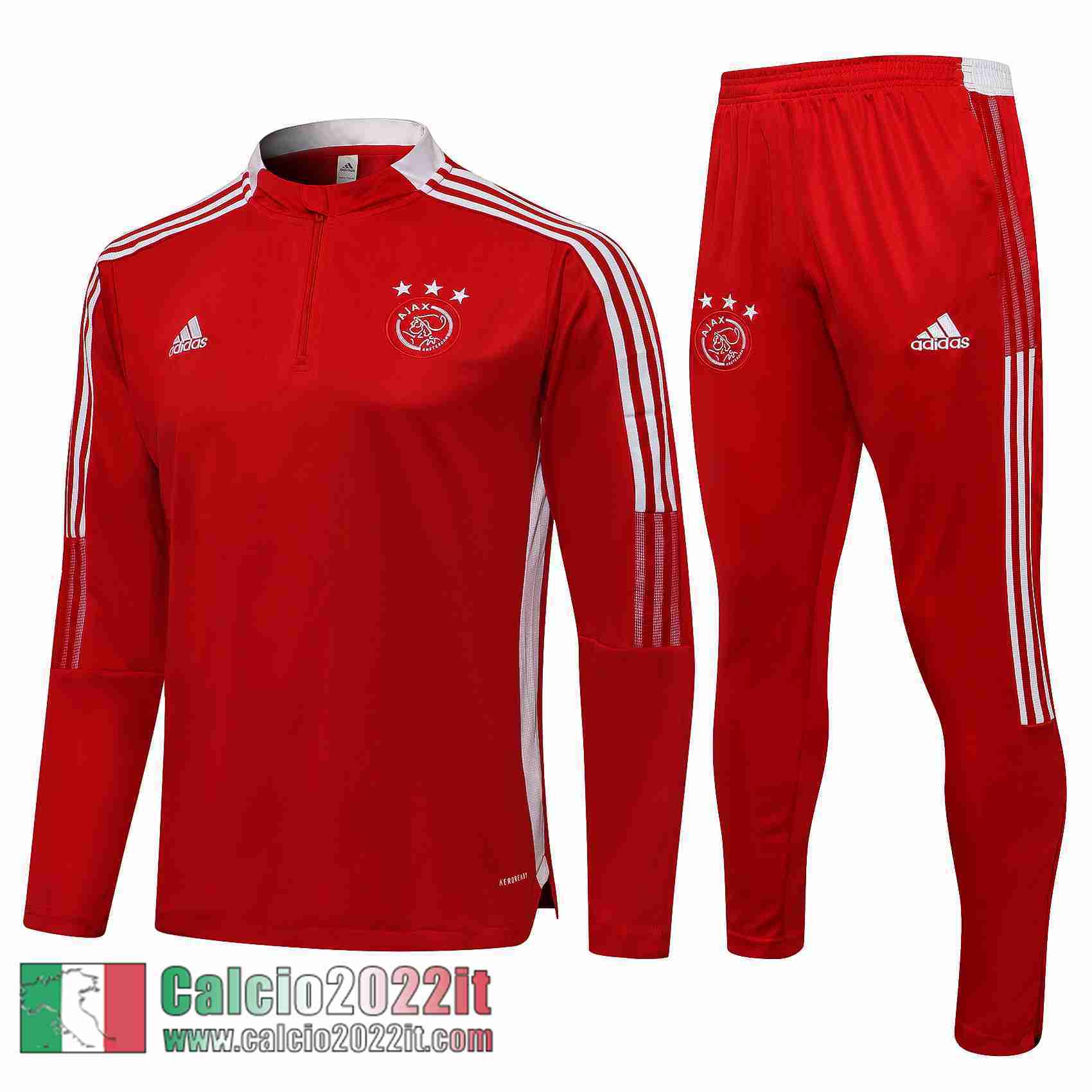 rosso AFC AJAX Tuta Calcio Uomo TG113 2021 2022