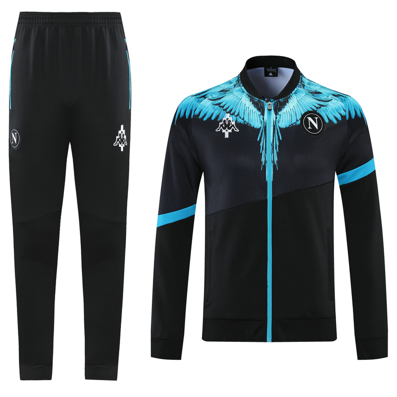Marcelo Burlon Full-Zip Giacca SSC Napoli verde nero 002