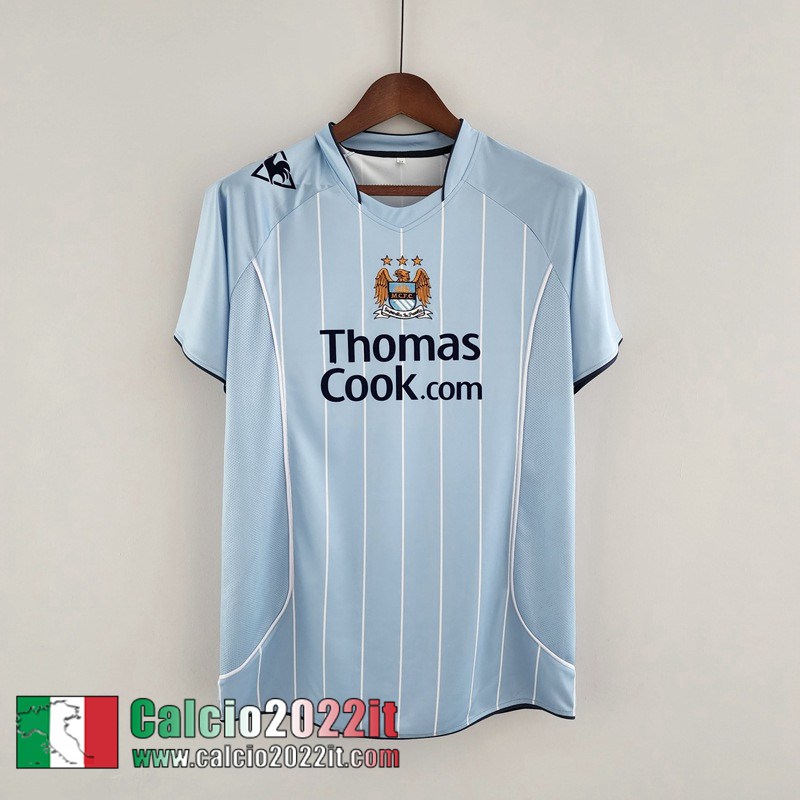 Manchester City Retro Maglia Calcio Prima Uomo 08 09 FG166