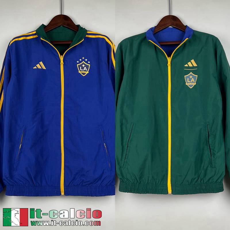 LA Galaxy Giacca a vento Reversible blu verde Uomo 23 24 D66